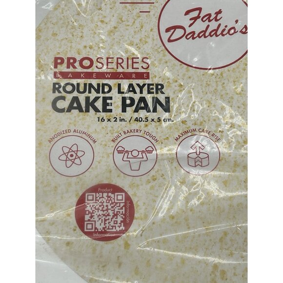 Fat Daddio's Anodized Aluminum Round Cake Pan, 16 x 2 Inch, Silver - Picture 2 of 6